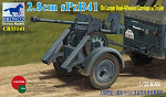2.8cm sPzB41 on Large Steel Wheeled Carriage with Trailer